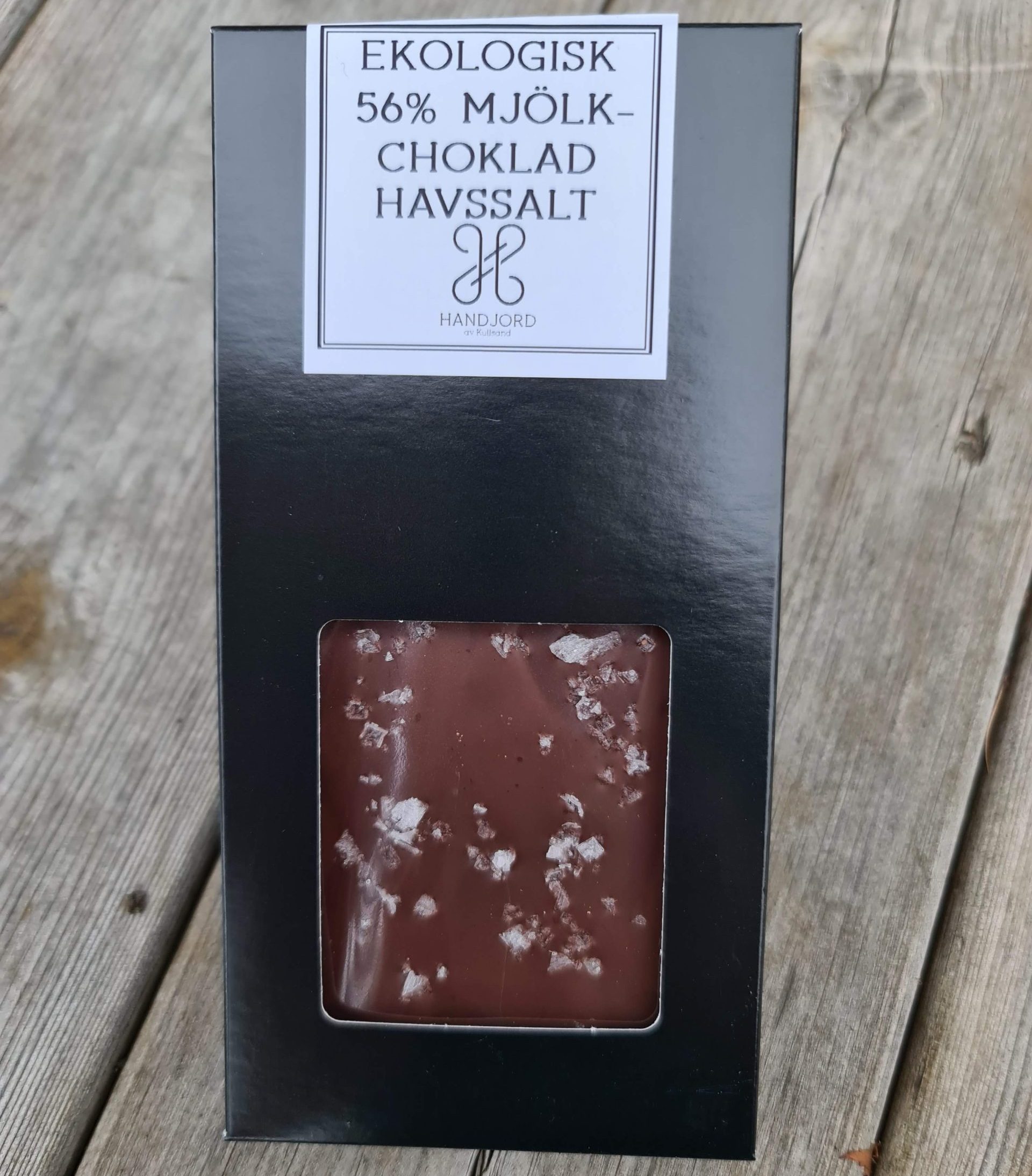 Ekologisk Mörk Mjölkchokladkaka med Havssalt 56%