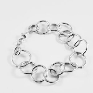 Armband i sterlingsilver, silverringar