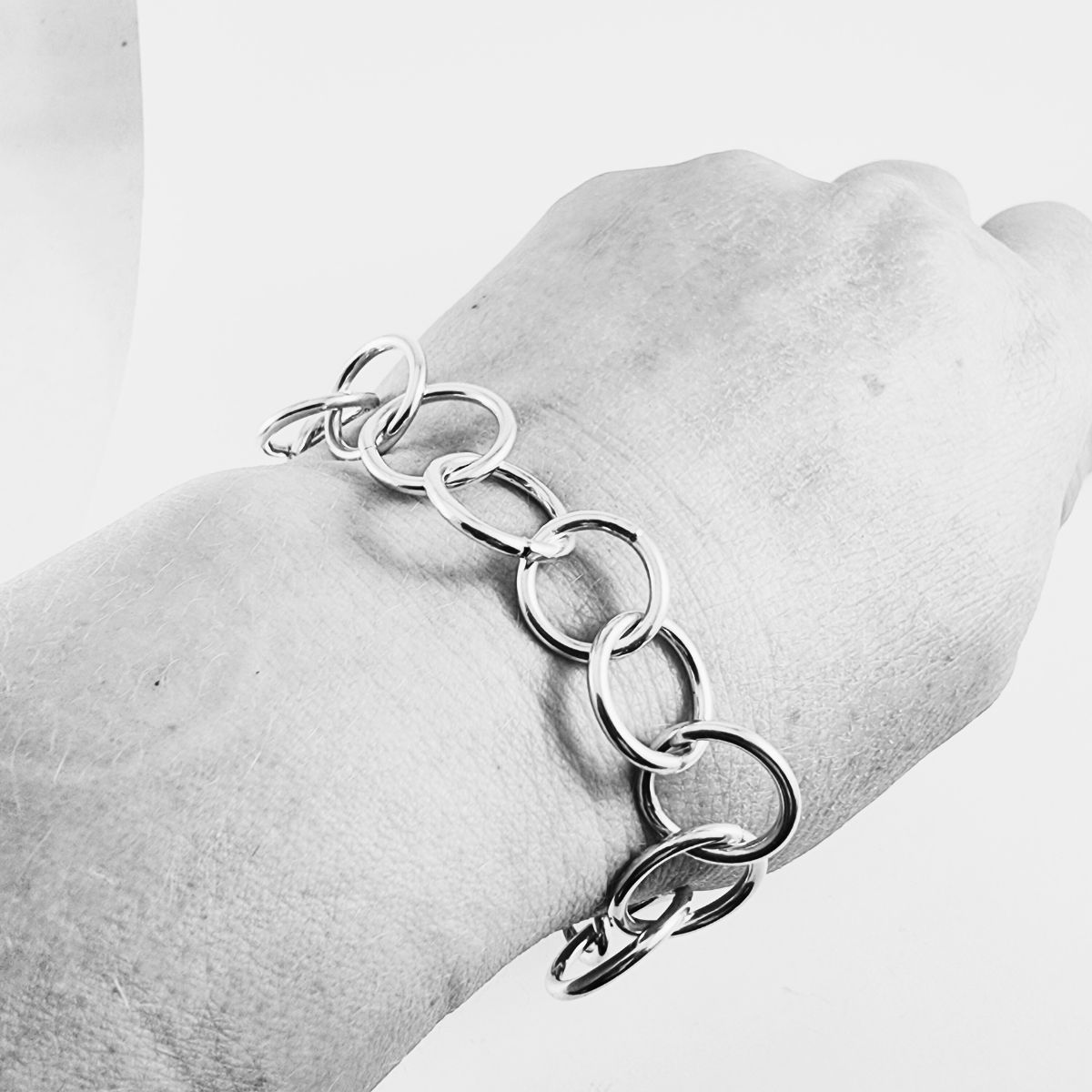 Armband i sterlingsilver, silverringar - Bild 2
