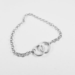 Armband i sterlingsilver, Två cirklar